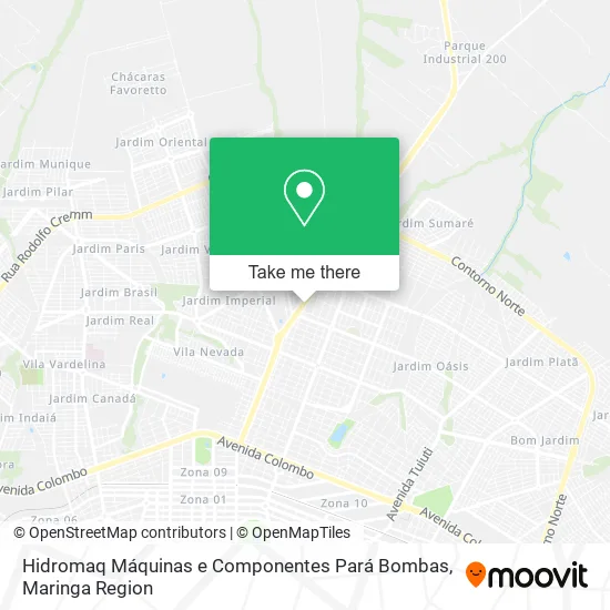 Hidromaq Máquinas e Componentes Pará Bombas map