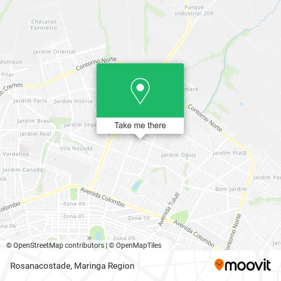 Rosanacostade map