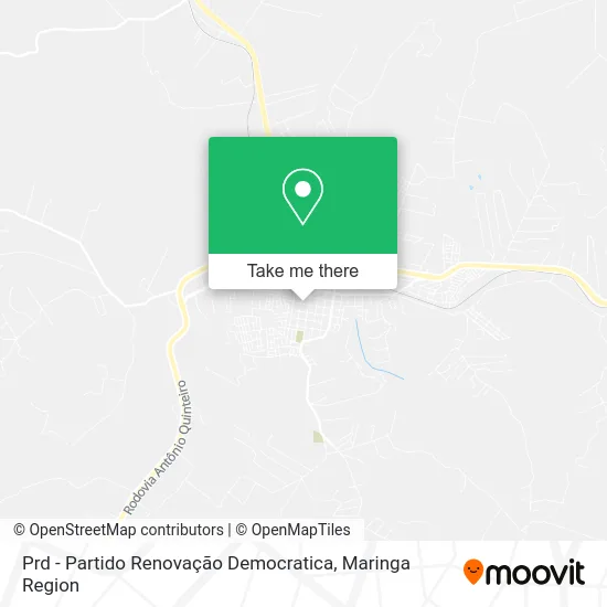 Prd - Partido Renovação Democratica map