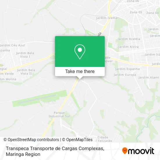 Transpeca Transporte de Cargas Complexas map