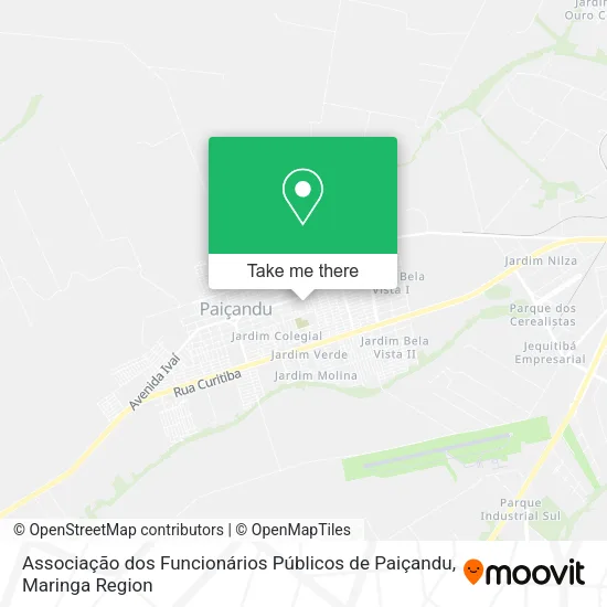 Associação dos Funcionários Públicos de Paiçandu map
