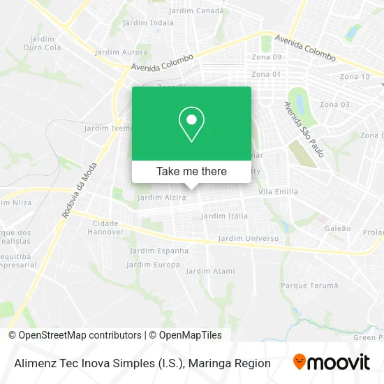 Alimenz Tec Inova Simples (I.S.) map