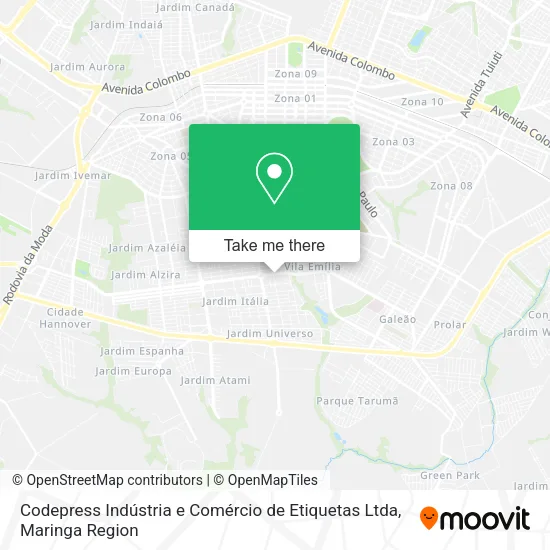 Codepress Indústria e Comércio de Etiquetas Ltda map