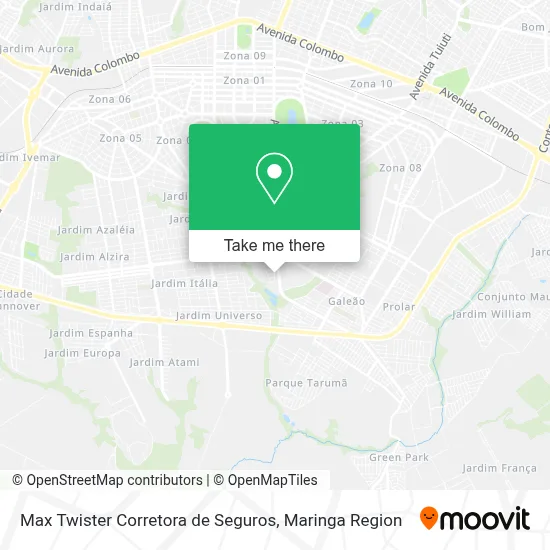Max Twister Corretora de Seguros map