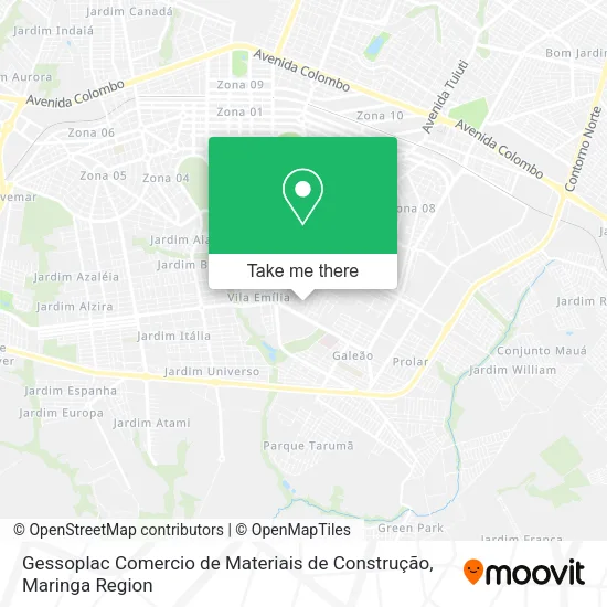 Gessoplac Comercio de Materiais de Construção map