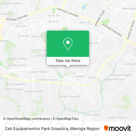 Zati Equipamentos Pará Ginastica map