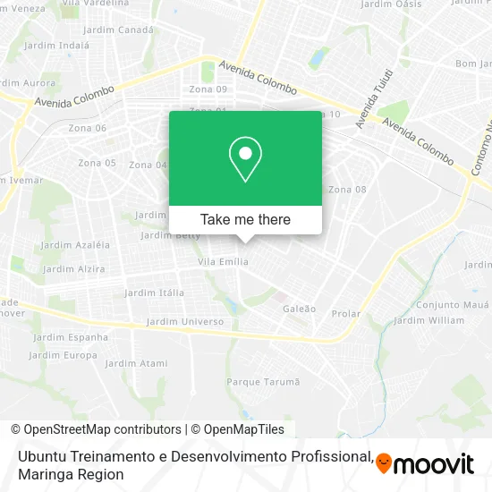 Ubuntu Treinamento e Desenvolvimento Profissional map