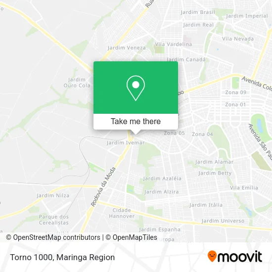 Torno 1000 map