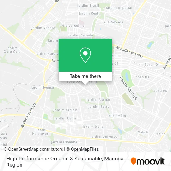 High Performance Organic & Sustainable map
