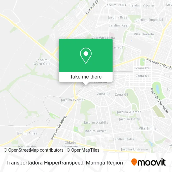 Transportadora Hippertranspeed map