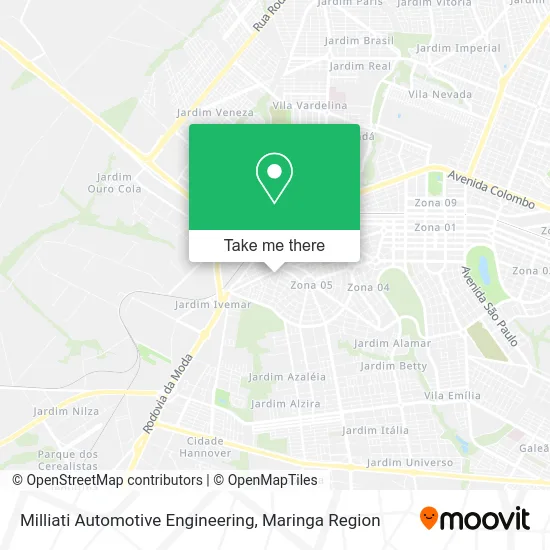 Milliati Automotive Engineering map