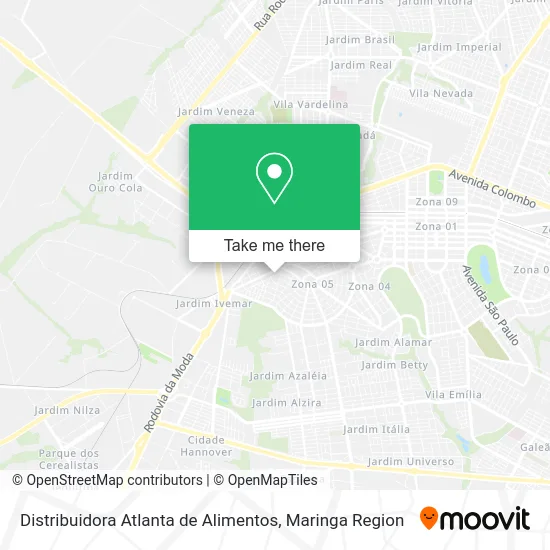 Distribuidora Atlanta de Alimentos map