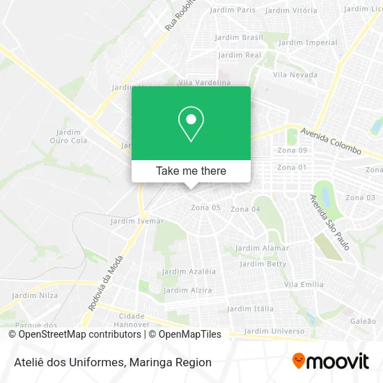 Ateliê dos Uniformes map