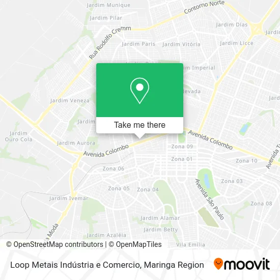 Loop Metais Indústria e Comercio map
