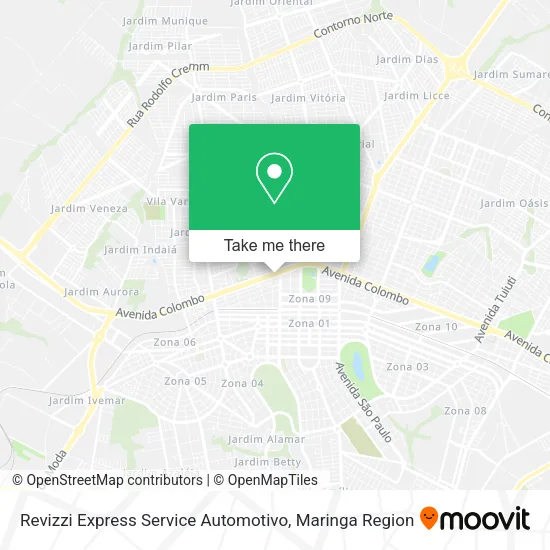 Revizzi Express Service Automotivo map