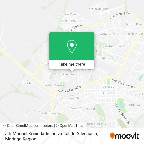J R Manoel Sociedade Individual de Advocacia map
