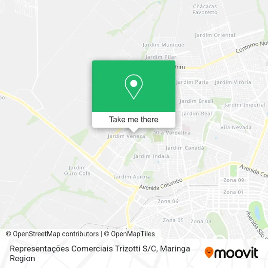 Representações Comerciais Trizotti S / C map