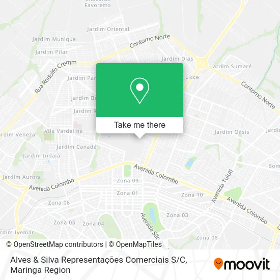 Alves & Silva Representações Comerciais S / C map