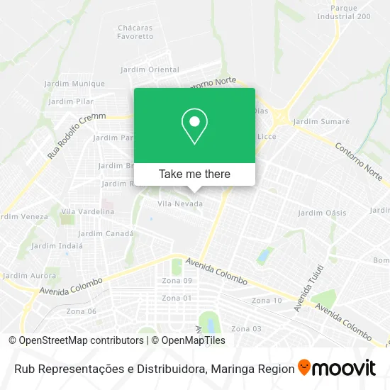 Rub Representações e Distribuidora map