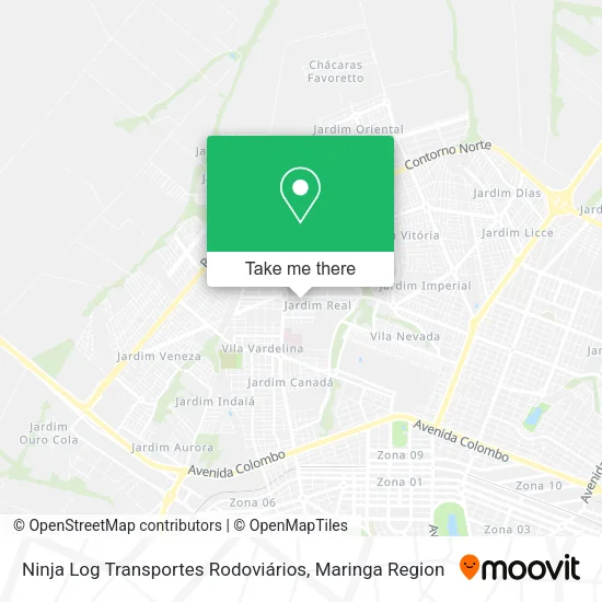 Ninja Log Transportes Rodoviários map