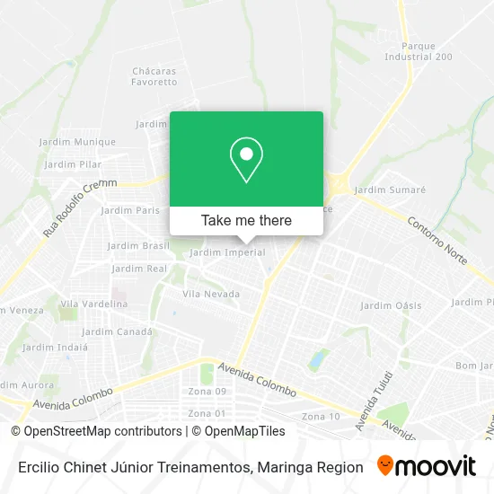 Ercilio Chinet Júnior Treinamentos map