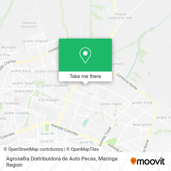 Agrosafra Distribuidora de Auto Pecas map