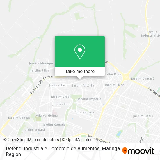 Defendi Indústria e Comercio de Alimentos map