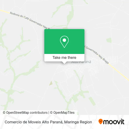 Comercio de Moveis Alto Paraná map