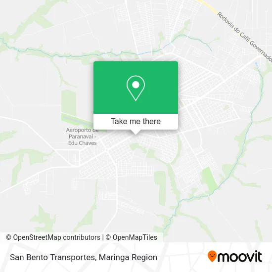 San Bento Transportes map