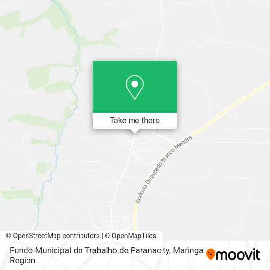Fundo Municipal do Trabalho de Paranacity map