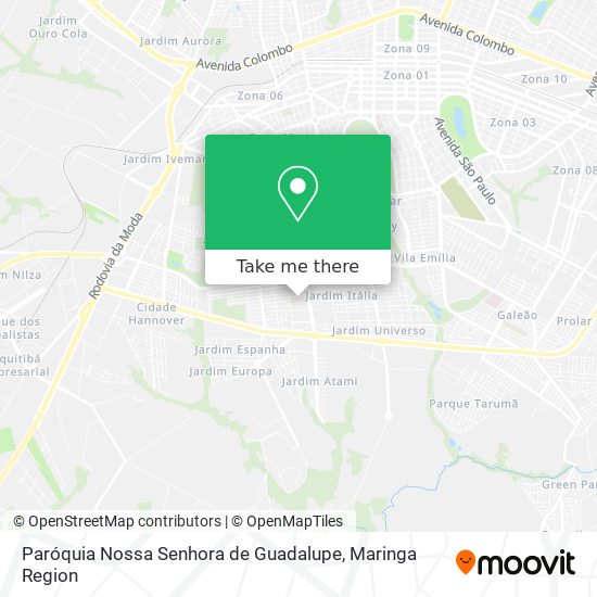 Paróquia Nossa Senhora de Guadalupe map