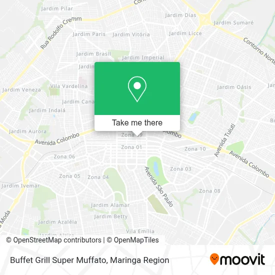 Buffet Grill Super Muffato map