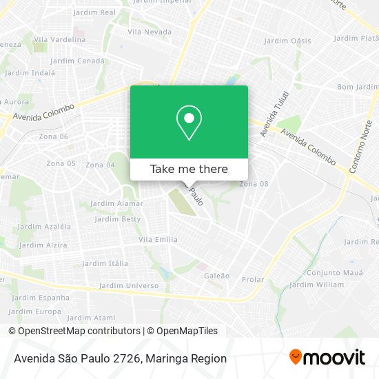 Mapa Avenida São Paulo 2726