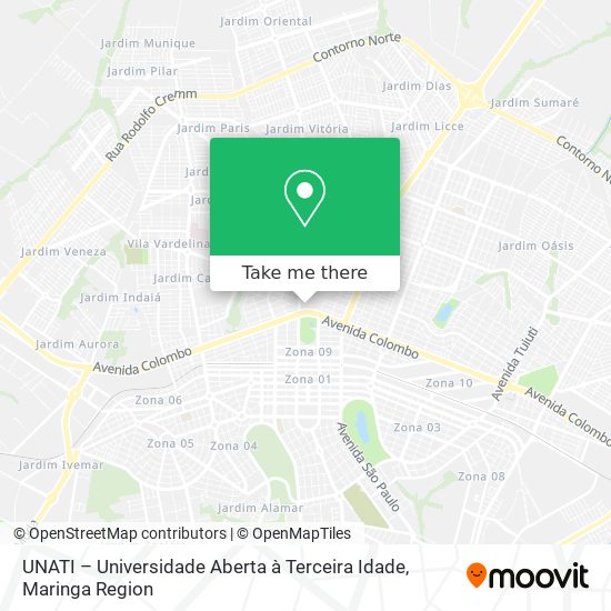 UNATI – Universidade Aberta à Terceira Idade map