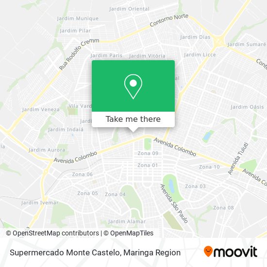 Supermercado Monte Castelo map