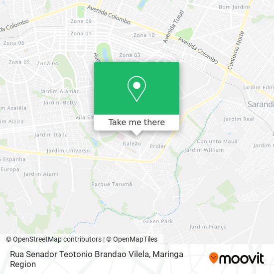 Rua Senador Teotonio Brandao Vilela map