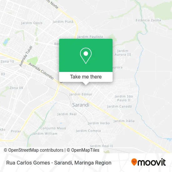 Rua Carlos Gomes - Sarandi map