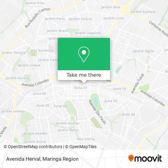 Mapa Avenida Herval