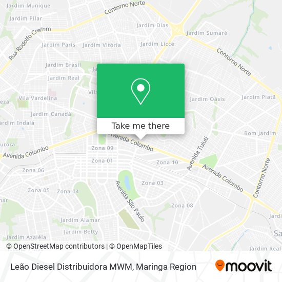 Leão Diesel Distribuidora MWM map