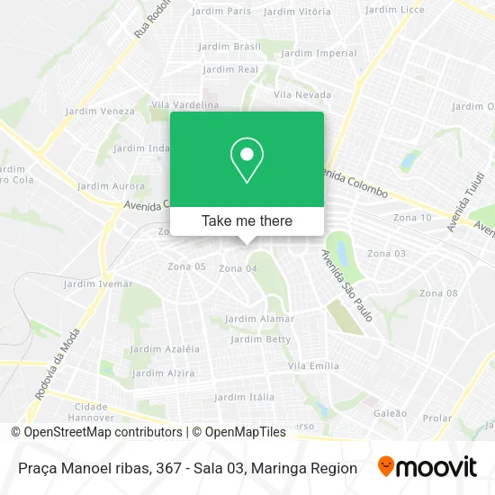 Mapa Praça Manoel ribas, 367 - Sala 03