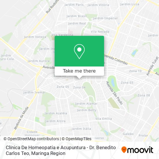 Mapa Clínica De Homeopatia e Acupuntura - Dr. Benedito Carlos Teo