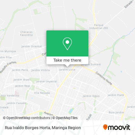 Mapa Rua Ivaldo Borges Horta