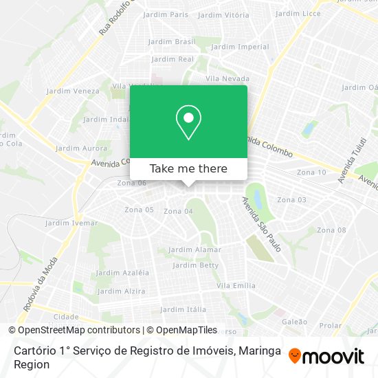 Cartório 1° Serviço de Registro de Imóveis map