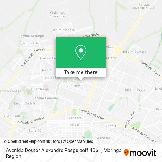 Mapa Avenida Doutor Alexandre Rasgulaeff 4061