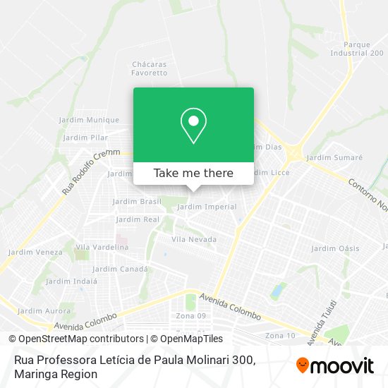 Rua Professora Letícia de Paula Molinari 300 map