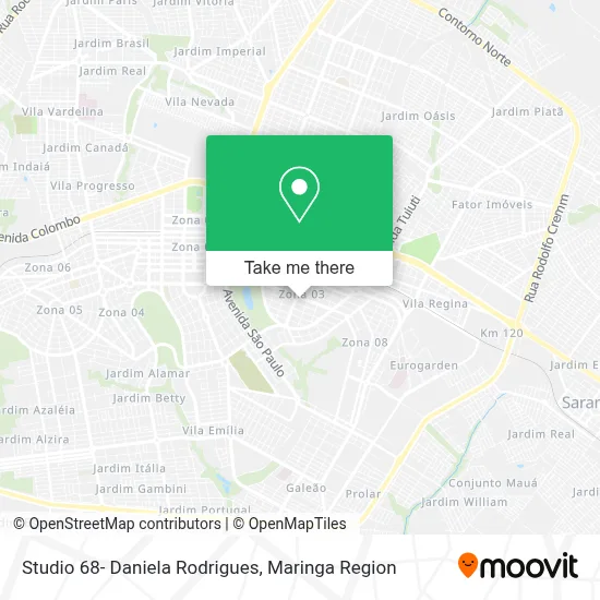 Studio 68- Daniela Rodrigues map