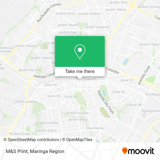 M&S Print map