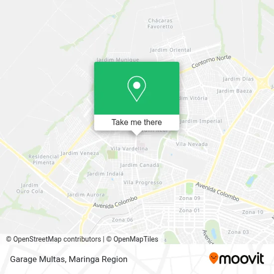 Garage Multas map