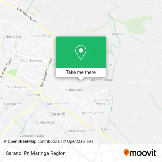 Sarandi Pr map