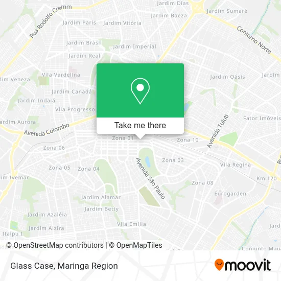 Glass Case map